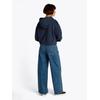 Kapuzensweatshirt TOMMY JEANS CURVE "TJW RLX CRP SCRIPT HOODIE EXT", Damen, Gr. 4XL (48), blau (schwarz night navy), Sweatware, Obermaterial: 100% Baumwolle, unifarben, casual, relaxed fit, Langarm Bündchen, Sweatshirts, in Großen Größen, mit...