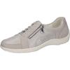 Schnürschuh WALDLÄUFER "HENNI", Damen, Gr. 7 (40,5), grau (hellgrau), Nubukleder, Veloursleder, sportlich, Schuhe, in Komfortweite H = sehr weit, Freizeitschuh, Halbschuh, Schnürschuh