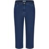 7/8-Hose KJBRAND "Betty", Damen, Gr. 46, N-Gr, blau (denim stoned), Denim/Jeans, Obermaterial: 71% Baumwolle, 25% Polyester, 4% Elasthan, unifarben, casual, regular fit 7/8-Länge, Hosen, in großen Größen