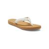 Zehentrenner ROXY "Porto", Gr. 7(37), beige (natural), Obermaterial: 90% Baumwolle, 10% Polyester / Futter: 100% TPR, Schuhe