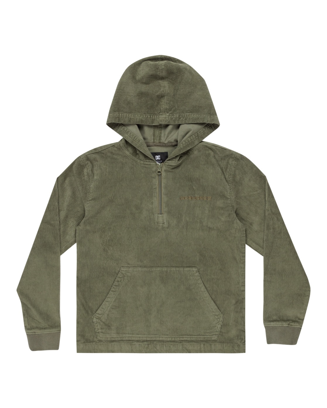 Hoodie DC SHOES "Belview", Jungen, Gr. 16(165-172cm), grün (deep lichen grün), 98% Baumwolle, 2% Elasthan, Sweatshirts Hoodie