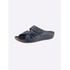Pantolette ANDREA CONTI, Damen, Gr. 36, blau (royalblau), Glattleder, modisch, Schuhe