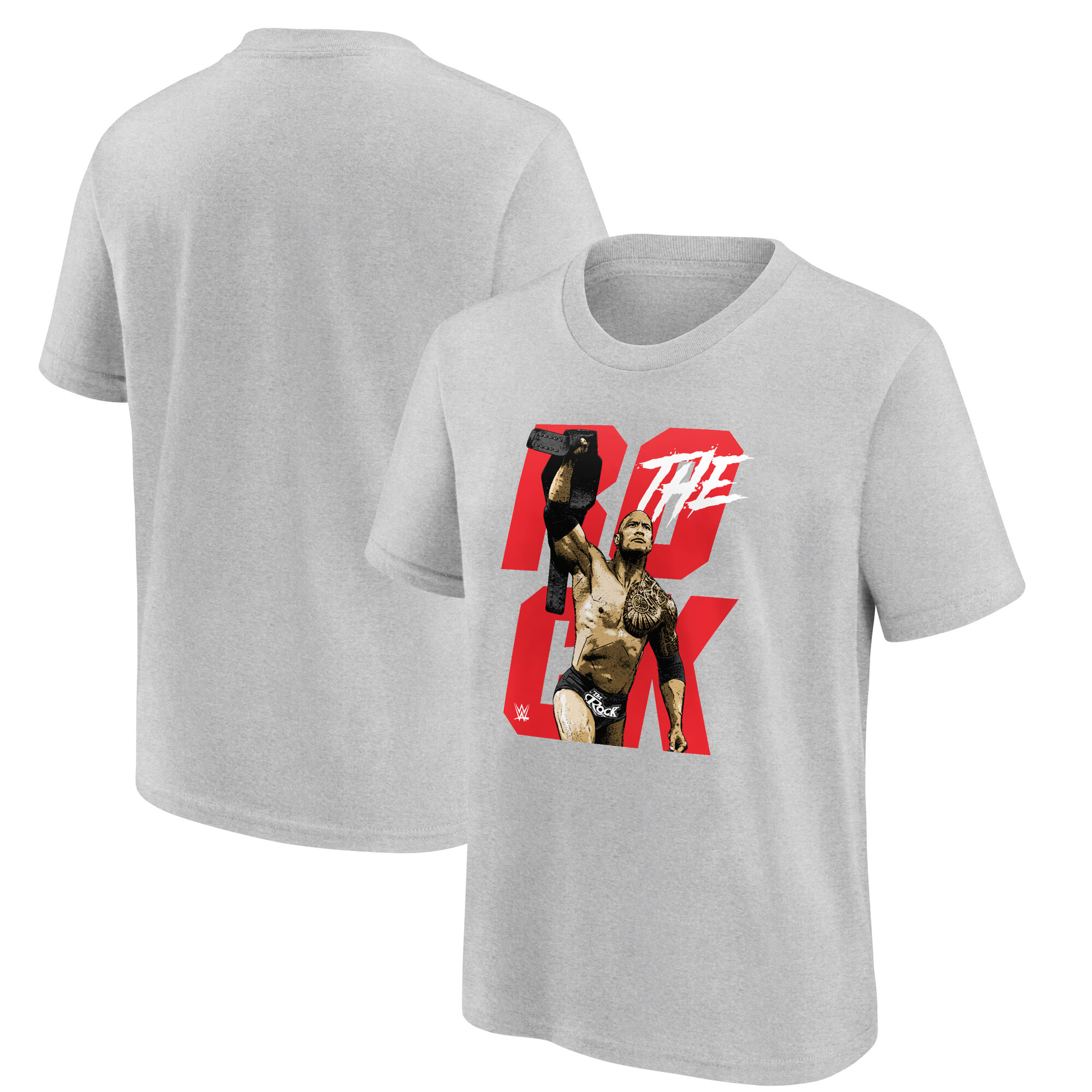 WWE The Rock Championship T-Shirt - Sport Grau - Jugendliche Image