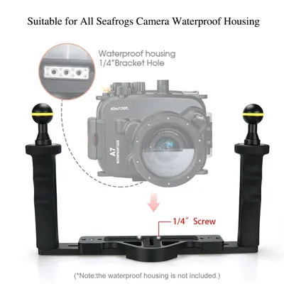 Seafrog Diving Camera housing Handle Tray Grip Bracket shutter trigger for gopro Phone TG5 Sony