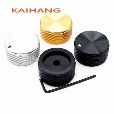 1PCS 34X17MM aluminum alloy twill solid core knob Amplifier volume Knob cap Medical equipment