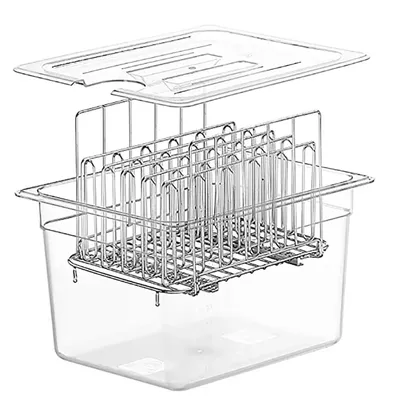 Sous Vide Cooker machine 11L Container with Stainless Steel Rack Detachable Dividers Separator Slow