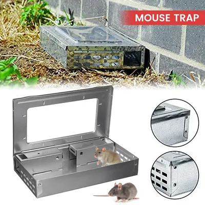 Mouse Catcher Self Catching Mice Killer Humanized Reusable Rodent Catcher with Protective Cover