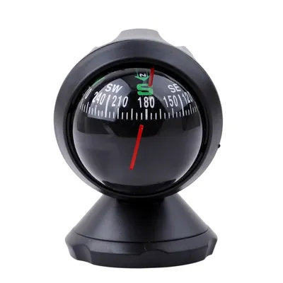 High Quality Rotation Waterproof Vehicle Navigation Ball Shaped Car Compass with Suction Cup Auto