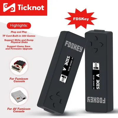 FDSKey Disk Emulator For Family Computer SD Card Famicom Disk System Drive Emulator For Nintendo AV