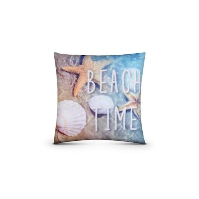 Bestlivings Outdoor Kissen mit Strandmotiv - Beach Time - 1 Stück ( 1er Pack )