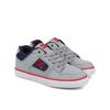 Sneaker DC SHOES "Pure Elastic", Kinder, Gr. 1,5(32,5), grau, schwarz, weiß, Leder-, Nubukleder- und/oder Wildlederobermaterial [abhängig von Farbe] Elastische Schnürsenkel Mesh-Futter Schuhkragen und Zunge, die für extra Komfort und Unterstützung...