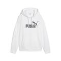 Hoodie PUMA "ESS NATURE 2.0 Comfort Hoodie Damen", Damen, Gr. M, weiß, Obermaterial: 68% Baumwolle, 32% Polyester; Kapuzenfutter: 100% Baumwolle; Rippe: 3% Elasthan, 97% Baumwolle, comfort fit, Langarm, Sweatshirts