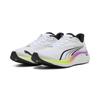 Laufschuh PUMA "Electrify NITRO™ 4 Laufschuhe Herren", Gr. 48.5, weiß pure magenta gelb alert lila, Obermaterial: Textil, Synthetik; Futter: Textil; Innensohle: Textil; Laufsohle: Synthetik, Schuhe