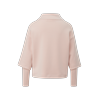 Sweatshirt S.OLIVER BLACK LABEL, Damen, Gr. 38, rosa (sepia rose), Sweatware, Obermaterial: 49% Modal, 45% Polyester, 6% Elasthan, unifarben, casual, loose fit taillenbedeckt, Langarm, Sweatshirts, mit überschnittenen Schultern