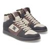 Sneaker DC SHOES "Manteca 4 Hi Wr", Gr. 10,5(44), dunkelgrau, light grau, 51.34% Leder, 24% Synthetikmaterial, 24.66% Polyester, Schuhe