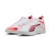 Fußballschuh PUMA "ULTRA 5 MATCH IT Mid Fußballschuhe Jugendliche", Kinder, Gr. 35.5, weiß schwarz glowing rot, Obermaterial: Synthetik, Textil; Futter: Synthetik, Textil; Innensohle: Textil; Laufsohle: Synthetik, Schuhe