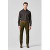 Chinos MEYER "Bonn", Herren, Gr. 54, Normalgrößen, grün (oliv), 98% Baumwolle;2% Elasthan, unifarben, regular fit lang, Hosen, Super-Stretch Winter Twill