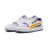 Sneaker PUMA "Court Classic Street Sneakers Erwachsene", Gr. 45, weiß gelb sizzle team violet lila, Obermaterial: Synthetik; Futter: Synthetik, Textil; Innensohle: Textil; Laufsohle: Gummi, Schuhe