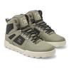 Winterboots DC SHOES "Pure Hi", Gr. 8,5(41), grün, schwarz, weiß, Obermaterial: Leder (Kuh) / Futter: Textil / Außensohle: Gummi, Schuhe