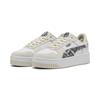 Sneaker PUMA "Carina Street Snake Chic Sneakers Damen", Gr. 38, schwarz-weiß (weiß schwarz alpine snow), Obermaterial: Synthetik, Kuhleder, Textil; Futter: Textil; Innensohle: Textil; Laufsohle: Gummi, Schuhe