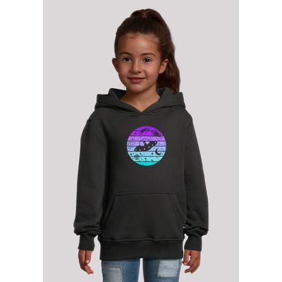 Kapuzenpullover F4NT4STIC "Retro Alien Space Sunset", Mädchen, Gr. 134/140, schwarz, Obermaterial: 65% Baumwolle, 35% Polyester, casual, relaxed fit, Langarm, Pullover, Premium Qualität Image