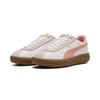 Sneaker PUMA "PUMA Club Klassika Sneakers Damen", Gr. 41, weiß pink fruit vapor gray, Obermaterial: Textil, Kuhleder, Synthetik; Futter: Textil, Synthetik; Innensohle: Textil; Laufsohle: Gummi, Schuhe