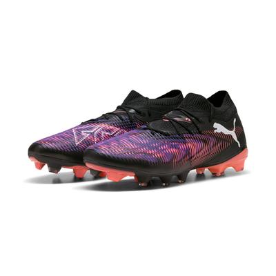 Fußballschuh PUMA "FUTURE 8 MATCH FG/AG Fußballschuhe Erwachsene", Gr. 41, schwarz, weiß glowing rot, Obermaterial: Synt