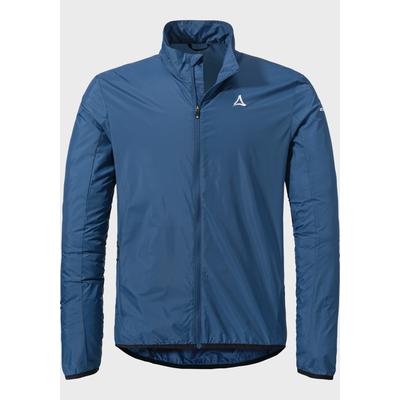 Outdoorjacke SCHÖFFEL "Bike Jacket Style Cannobio MNS", Gr. 52, 8405, blau, Oberstoff: 100% Nylon; (Coating: Polyurethan), sportlich, regular fit, hoch geschlossener Ausschnitt, Langarm, Jacken Image
