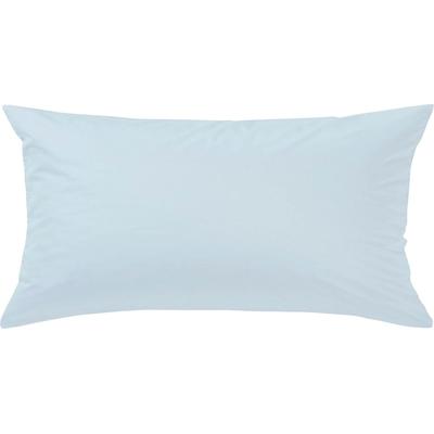 Kissenbezug CURT BAUER "Uni-Mako-Satin", blau (azur), B:80cm L:40cm, Mako-Satin, Obermaterial: 100% Baumwolle, Kissenbezüge, Unifarben Image