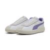 Sneaker PUMA "PUMA Club Klassika Sneakers Damen", Gr. 36, weiß lavender alert warm lila, Obermaterial: Textil, Kuhleder, Synthetik; Futter: Textil, Synthetik; Innensohle: Textil; Laufsohle: Gummi, Schuhe