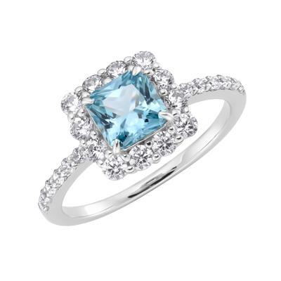Silberring "Ziersteine, Zirkonia weiß, Silber 925" Gr. 58, blau, GIORGIO MARTELLO MILANO, Fingerringe, Damen, 58, Silber 925 (Sterlingsilber) Image
