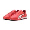 Fußballschuh PUMA "KING MATCH TT Fußballschuhe Erwachsene", Gr. 44, glowing rot weiß fire, Obermaterial: Textil, Synthetik; Futter: Textil; Innensohle: Textil; Laufsohle: Gummi, Schuhe