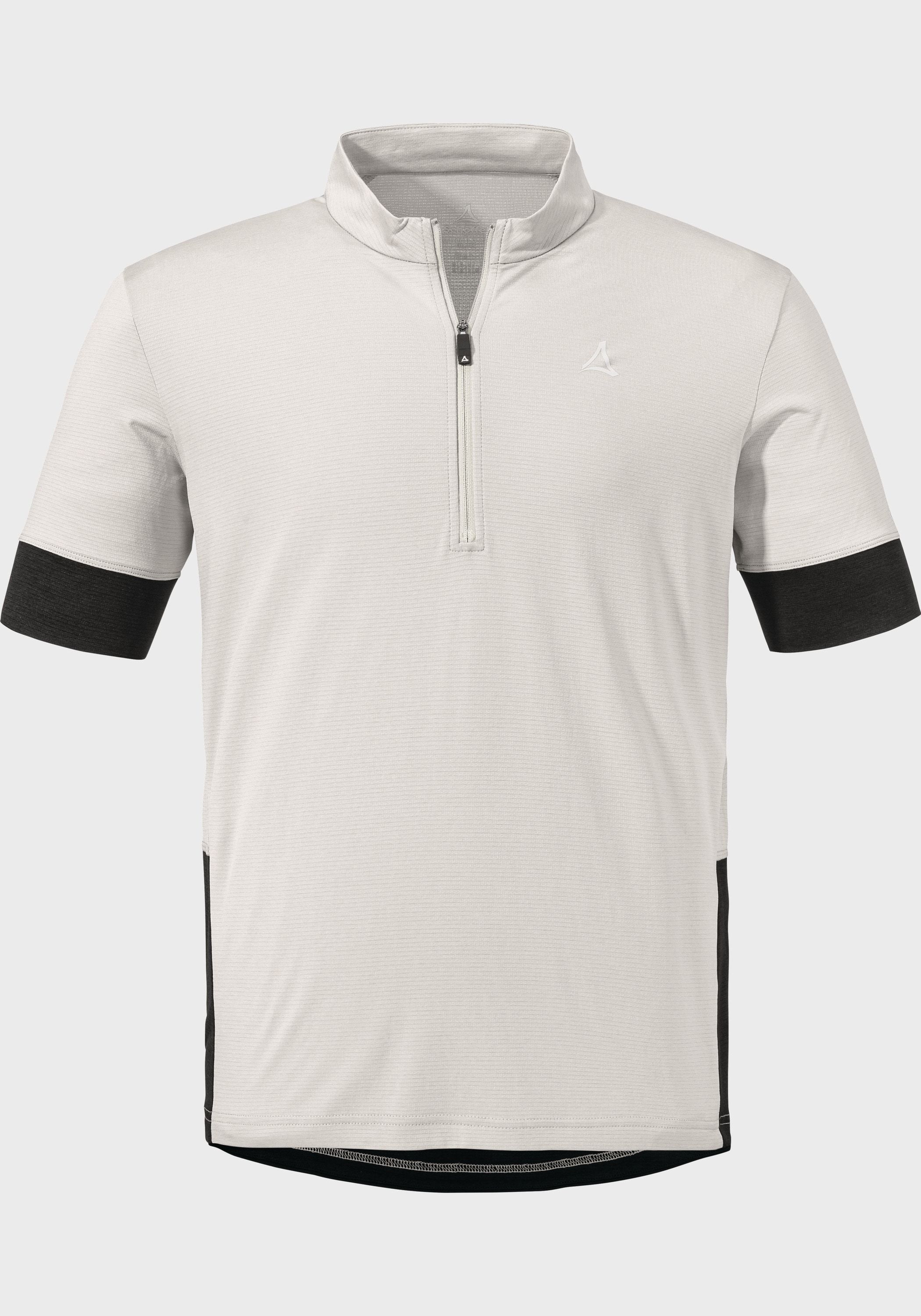 Radtrikot SCHÖFFEL "Bike CIRC Shirt Style Pinega MNS", Gr. 52, beige (9040, natur), Oberstoff: 100% Polyester, sportlich, Trikots Image