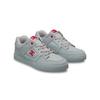 Sneaker DC SHOES "Pure Elastic", Kinder, Gr. 3(34), grau, dunkelrot, 55.4% Leder, 44.6% Synthetikmaterial, Schuhe