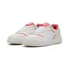 Sneaker PUMA "PUMA Doublecourt Erwachsene", Gr. 48, weiß warm peach frost rot, Obermaterial: Kuhleder, Textil, Synthetik; Futter: Textil; Innensohle: Synthetik; Laufsohle: Gummi, Schuhe