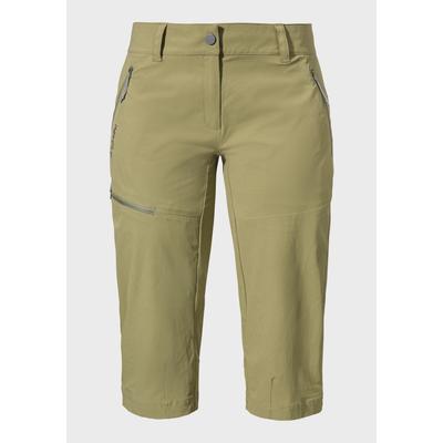 3/4-Hose SCHÖFFEL "Pants Caracas2", Damen, Gr. 40, Normalgrößen, 4605, grün, Oberstoff: 89% Nylon, 11% Elasthan, sportlich, Hosen