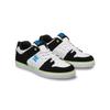Sneaker DC SHOES "Pure Elastic", Kinder, Gr. 2(33), weiß, grün, schwarz, 55.4% Leder, 44.6% Synthetikmaterial, Schuhe