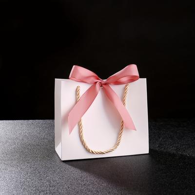 TEMU 16pcs Gift Bags With Handles, 14x6x12cm Medium Size, Solid Pattern, Ribbon Included, Ideal For Shower, Birthday, Valentine's Day, Wedding Favors And Party Packaging Image