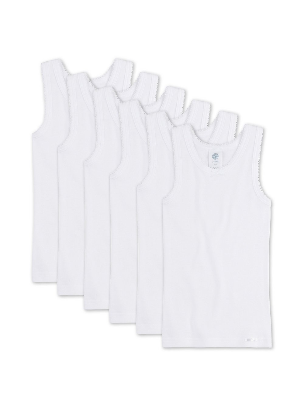 Sanetta Unterhemd 6er Pack Mädchen weiß, 152 Image