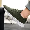 Lässige Sportschuhe für Herren, Air-Mesh, leichte Turnschuhe, rutschfest und verschleißfest, flacher Wanderschuh, sportliches Joggen, Größe 36