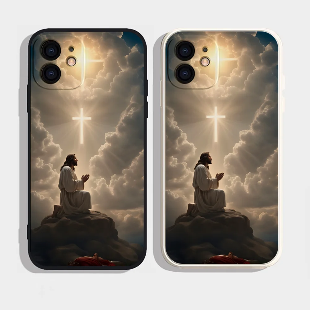Epc Faith Christian Religiöser Jesus Handyhülle Silikon weich für IPhone 16 15 14 13 12 11 Plus Pro Max Plus Image