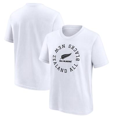 All Blacks Loop Logo Grafik-T-Shirt – Weiß – Kinder Image