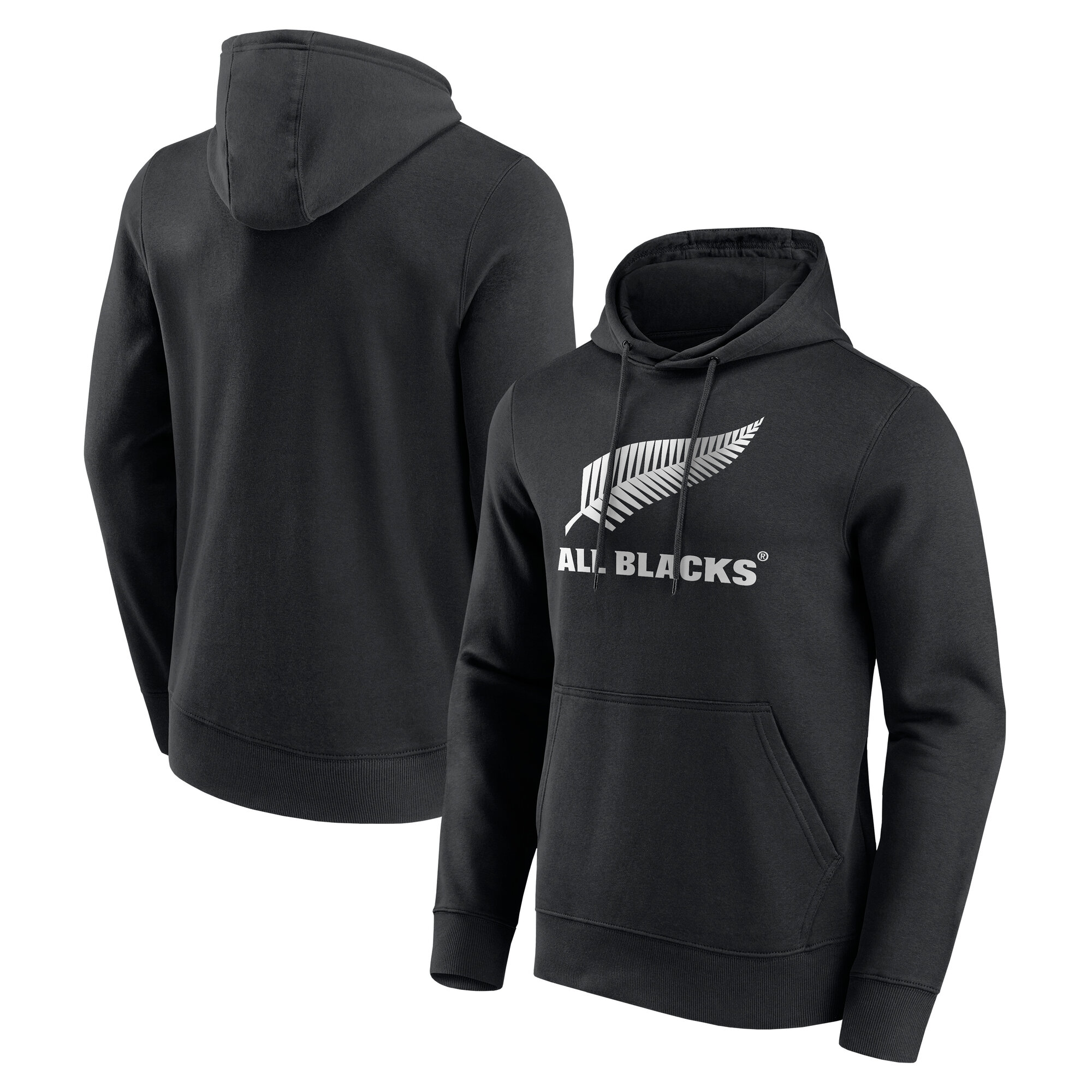 All Blacks Kapuzenpullover mit primärer Logografik - Schwarz Image