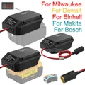 Convertisseur abaisseur 18V à 12V pour adaptateur de batterie Makita/Dewalt/Milwaukee/Bosch, adaptateur allume-cigare, adaptateur de roue électrique