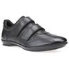 Klettschuh GEOX, Herren, Gr. 41, schwarz, Leder, Textil, elegant, Schuhe, Business Schuh, Sneaker in eleganter Form