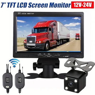 Wireless Car Styling 7 inch TFT LCD Screen Car Monitor Display for Rear View Reverse Backup Camera