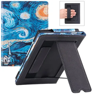 Stand Case for New 6 inch Meebook M6 eReader - Premium PU Leather Protective Sleeve Cover with Hand