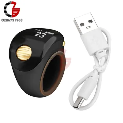 Smart Tasbih Tally Counter Digital Electronic Finger Ring Tally Counter Muslims Tasbeeh Zikr Ring