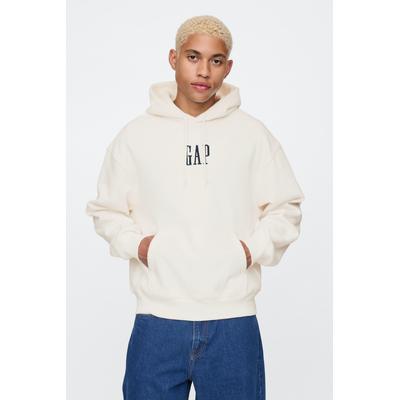Gap Mens White Vintage Soft Logo Hoodie - White