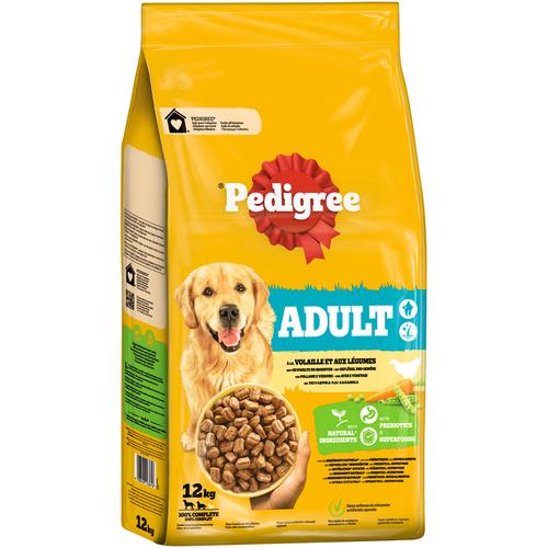 12kg Pedigree Adult Geflügel & Gemüse Hundefutter trocken